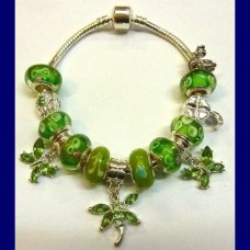 murano bracelet Green.